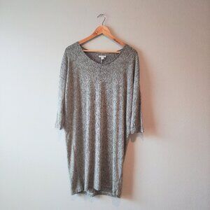 J. Jill Gray Linen Blend Dress